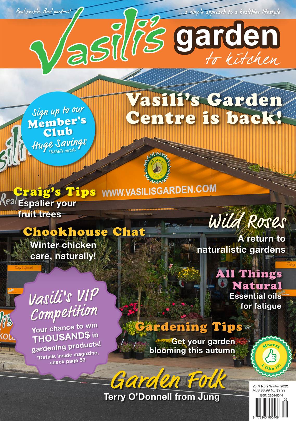 Vasili's Garden to Kitchen Magazine - Issue 33 - Winter 2022